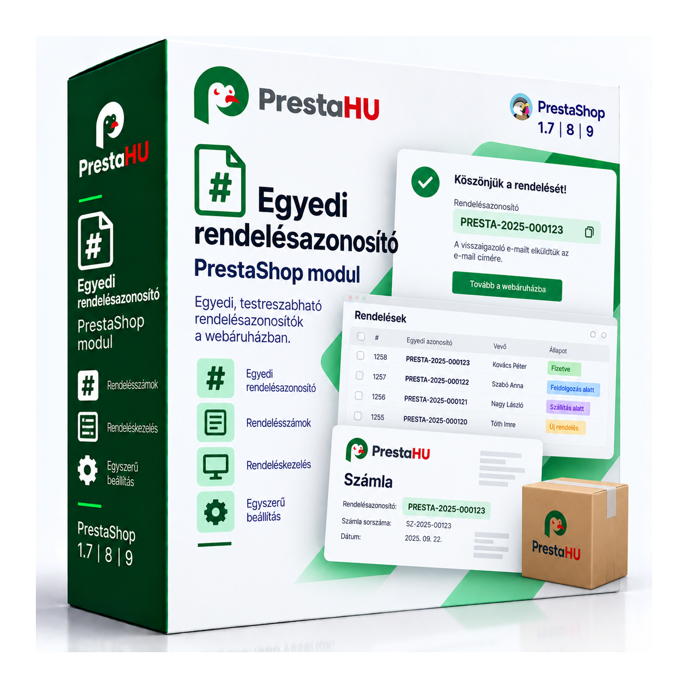 PrestaShop - Egyedi rendelés azonosító