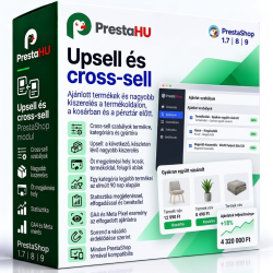 Upsell és cross-sell PrestaShop modul – kapcsolódó termékek