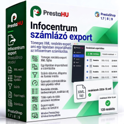 PrestaShop rendelés export Infocentrum számlázóba