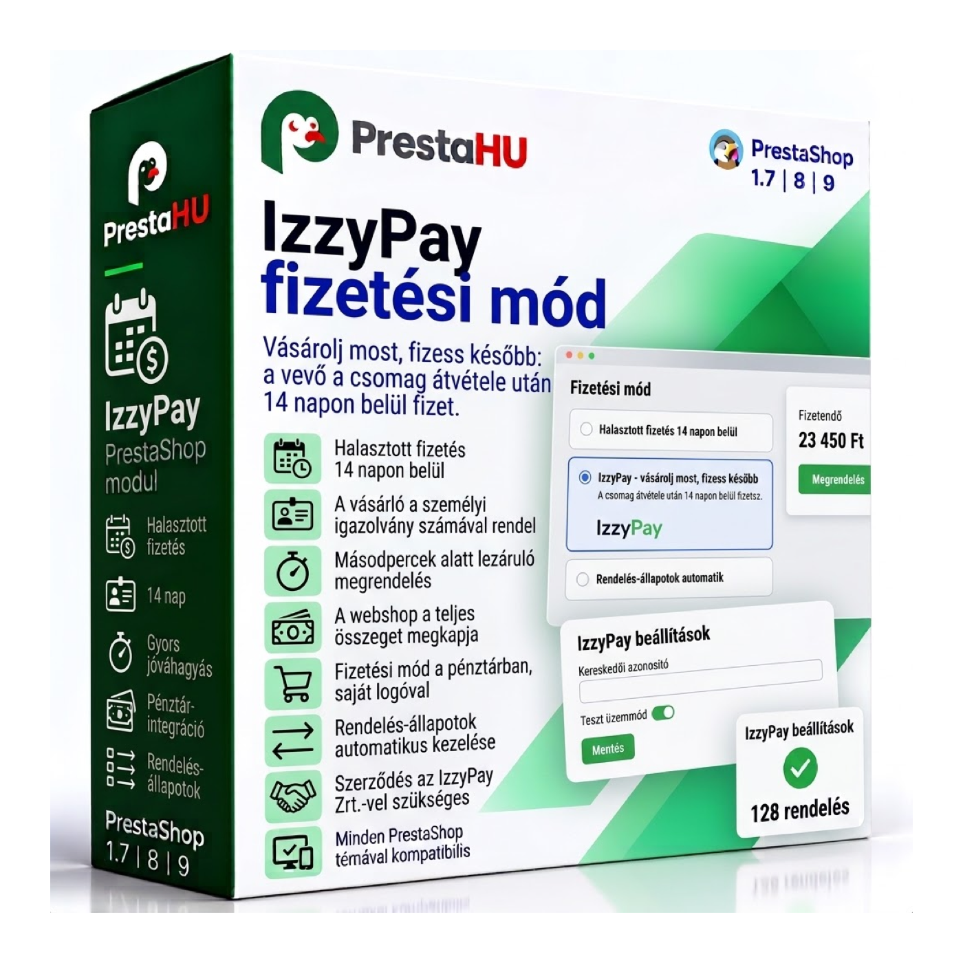 IzzyPay - vásárolj most, fizess később PrestaShop modul