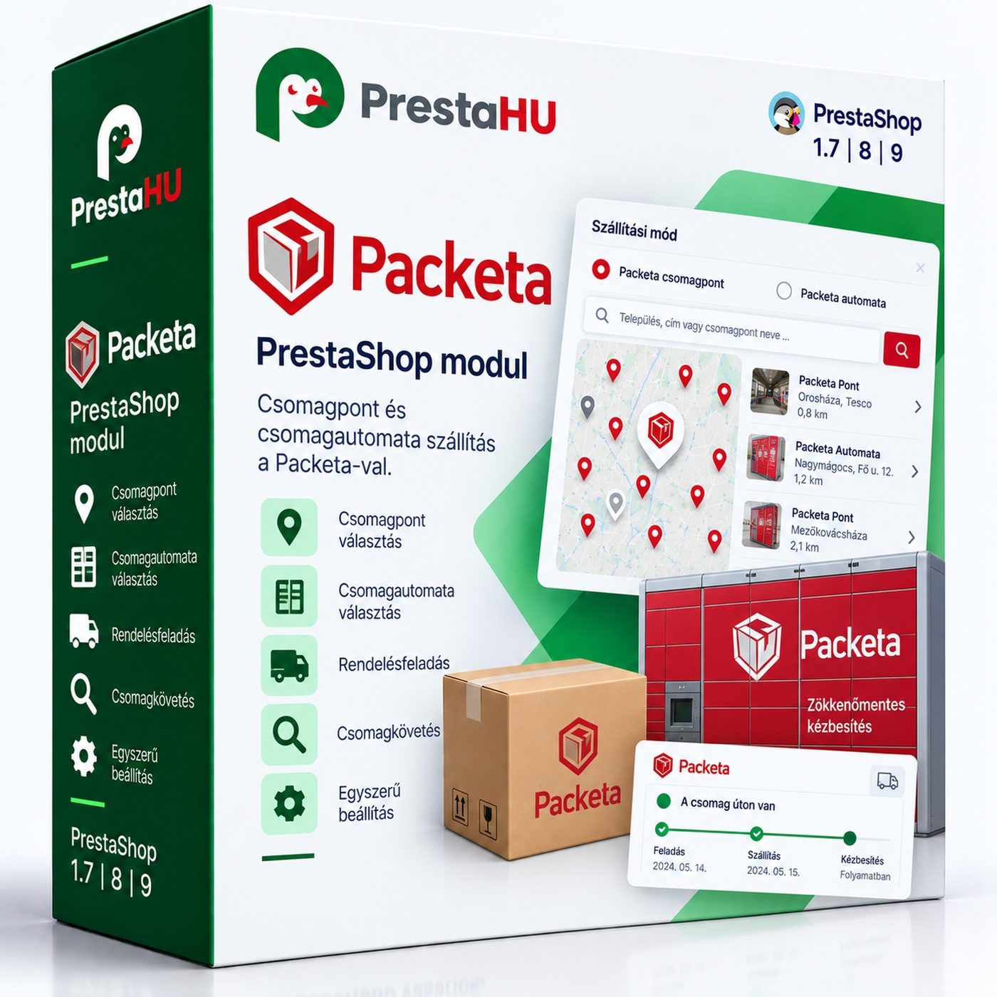 Packeta integráció – Z-BOX, átvételi pont PrestaShop | PrestaHU