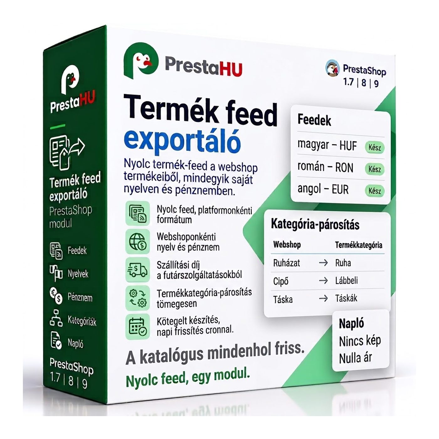 Termék-feed Google Shoppinghoz, Árukeresőhöz PrestaShophoz | PrestaHU