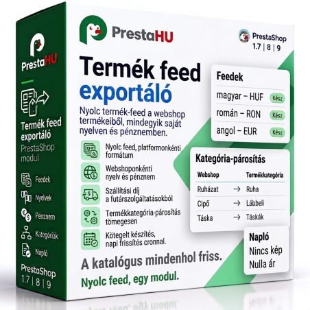 Termék-feed Google Shoppinghoz, Árukeresőhöz PrestaShophoz | PrestaHU