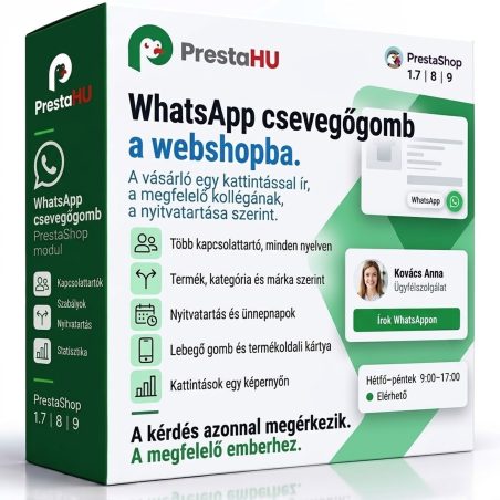 WhatsApp csevegőgomb PrestaShophoz | PrestaHU