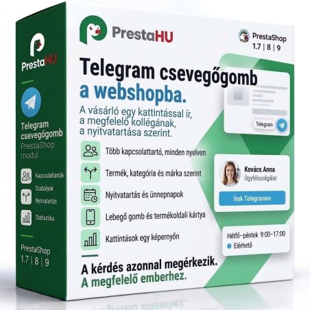 Telegram csevegőgomb PrestaShophoz | PrestaHU